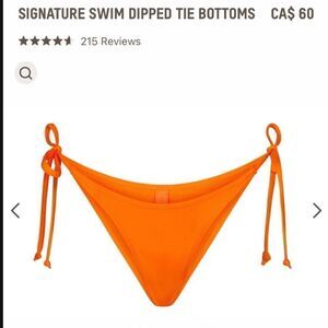 NWT SKIMS - Signature Swim Dipped Tie Bottoms